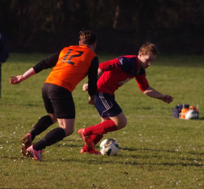 Jordan Richards claimed a hat-trick for Carew in their emphatic win at Johnston